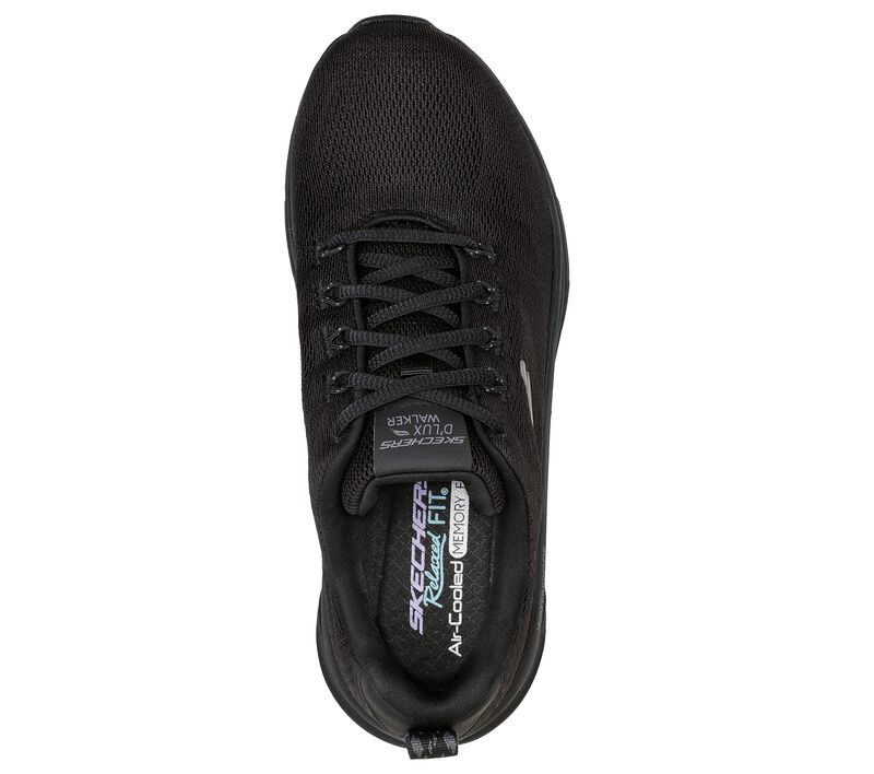 Women's Wide Fit Skechers 149810 Get Oasis D'lux Walking Trainers in Navy/Lavender - Image 11