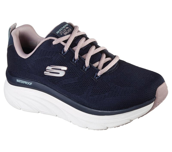 Women's Wide Fit Skechers 149810 Get Oasis D'lux Walking Trainers in Navy/Lavender - Image 1