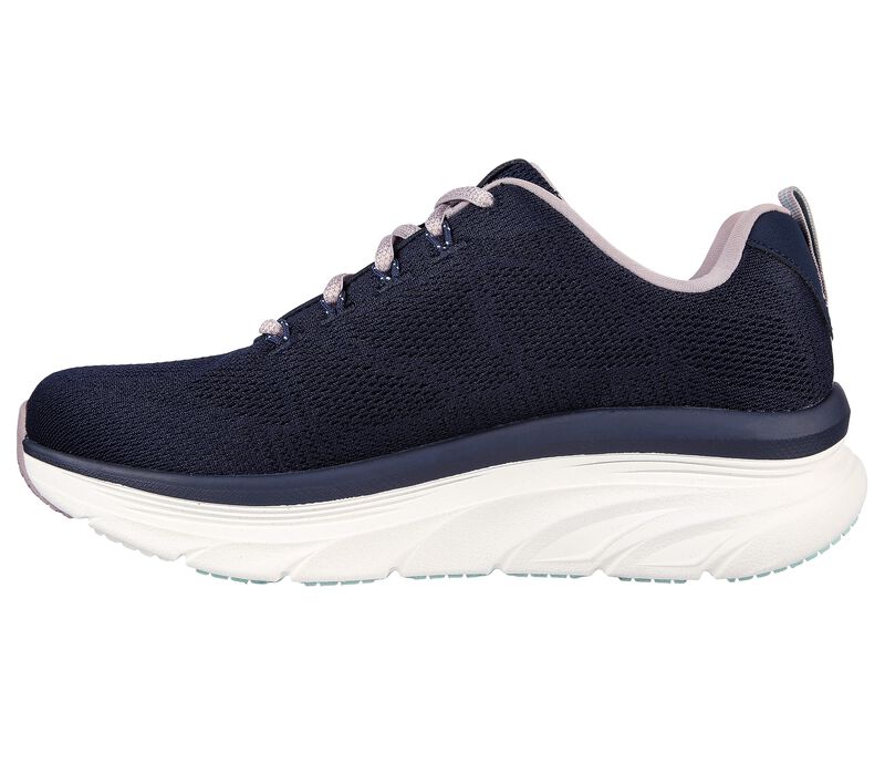 Women's Wide Fit Skechers 149810 Get Oasis D'lux Walking Trainers in Navy/Lavender - Image 4