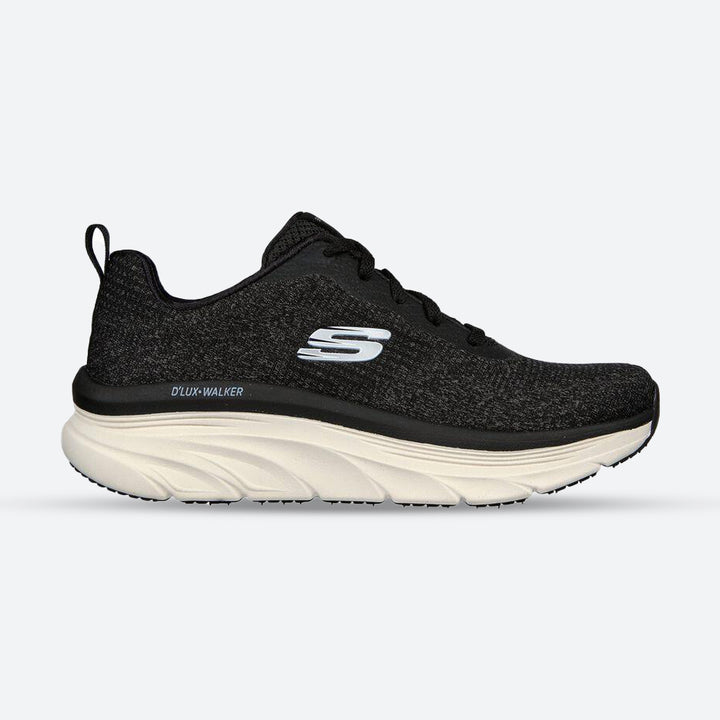 Women's Wide Fit Skechers 149815 Daily Beauty D'lux Vegan Walker Trainers in Black - Image 1