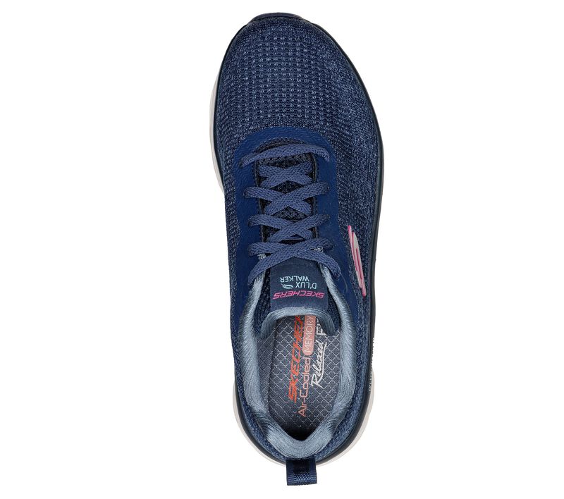 Women's Wide Fit Skechers 149815 Daily Beauty D'lux Vegan Walker Trainers in Black - Image 11