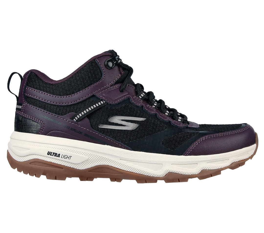 Women's Wide Fit Skechers 128206 Performance Go Run Trail Altitude-Highly Elevated Trainers in Black/Purple - Image 2
