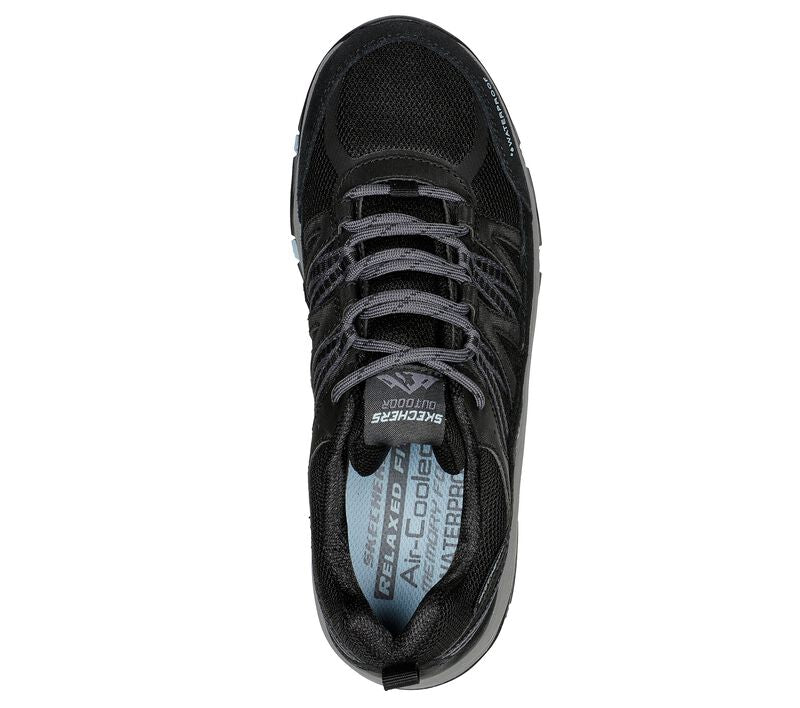 Women's Wide Fit Skechers 180003 Trego Lookout Point Walking Trainers in Black/Blue - Image 5