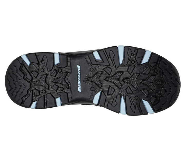 Women's Wide Fit Skechers 180003 Trego Lookout Point Walking Trainers in Black/Blue - Image 1