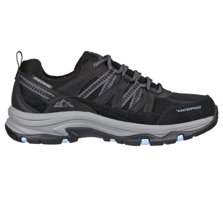 Women's Wide Fit Skechers 180003 Trego Lookout Point Walking Trainers in Black/Blue - Image 1