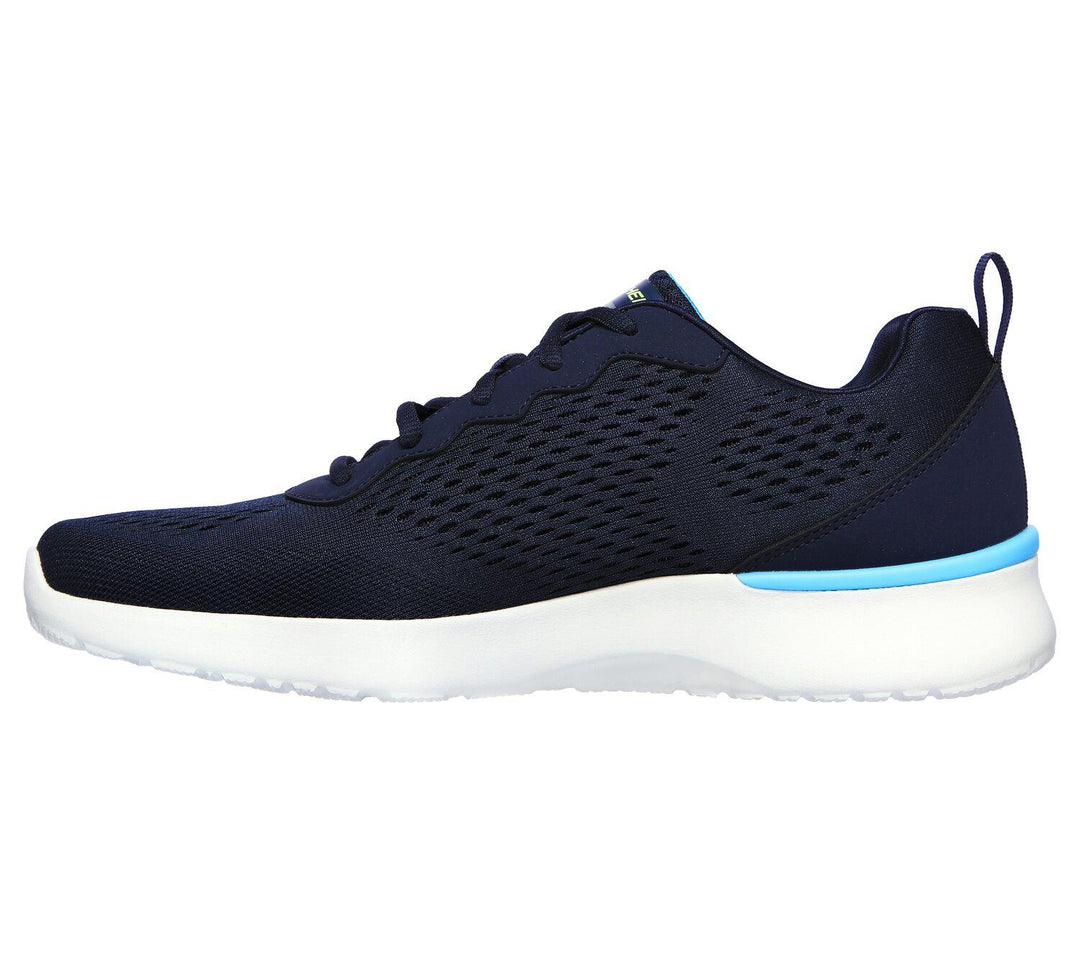 Men's Wide Fit Skechers 232291 Air Dynamight Tuned Up Walking Trainers in Navy - Image 4