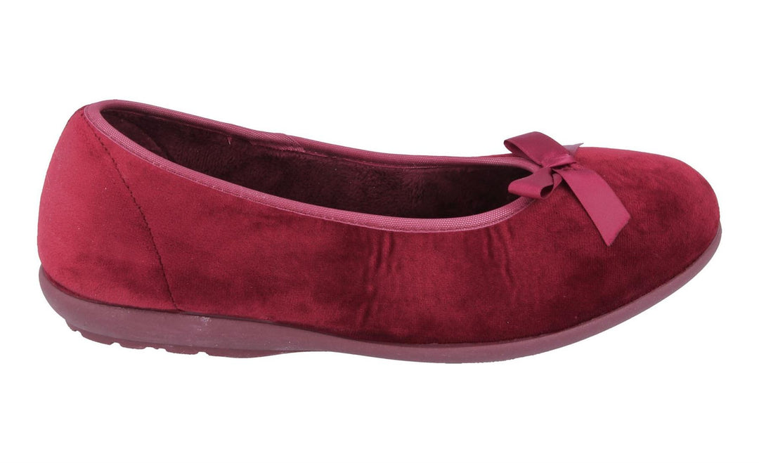 Womens Wide Fit DB Thetford Slippers in Black - Image 11