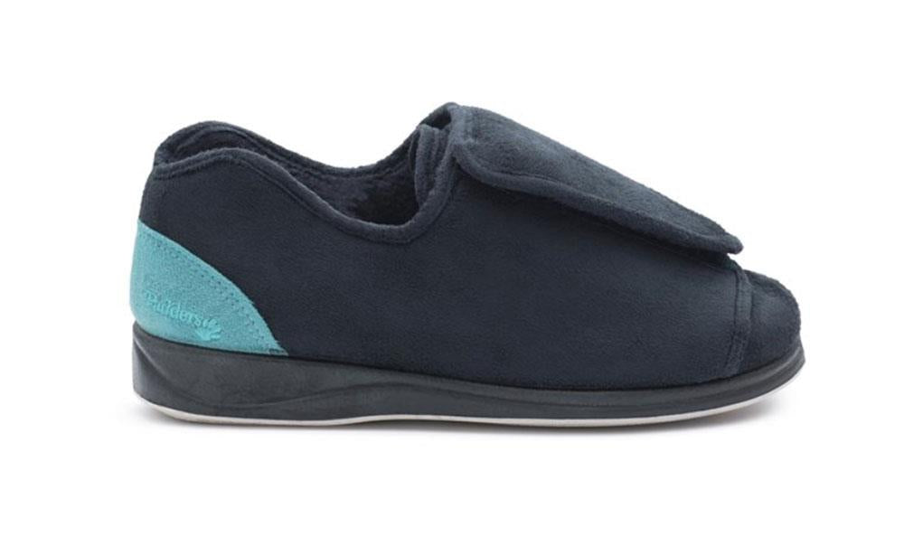 Womens Wide Fit Padders Paula Shoes in Navy - Image 2