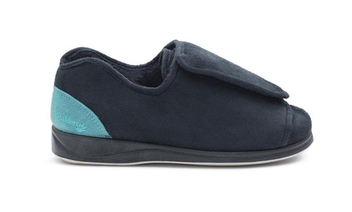 Womens Wide Fit Padders Paula Shoes in Navy - Image 1