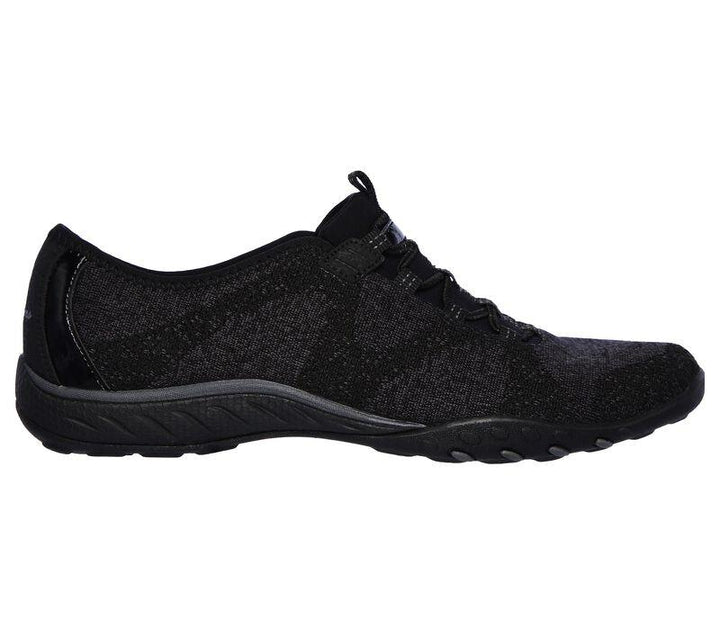 Women's Wide Fit Skechers 23855 Breathe Easy Opport Shoes in Black - Image 1