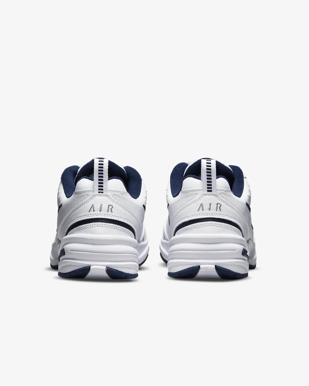Men's Wide Fit Nike 416355-102 Air Monarch Iv Trainers in White/Metalic Silver - Image 7