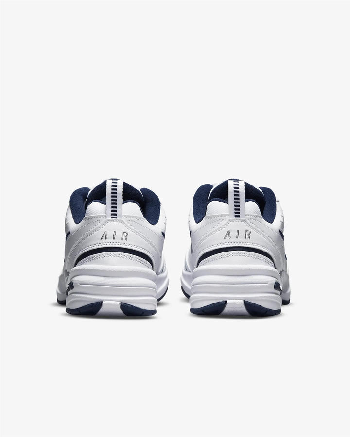Men's Wide Fit Nike 416355-102 Air Monarch Iv Trainers in White/Metalic Silver - Image 1