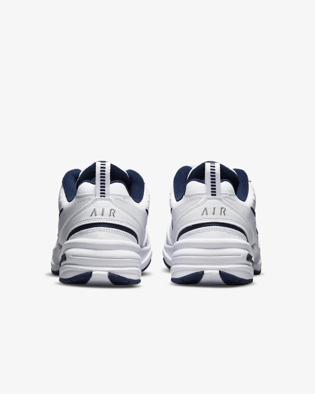 Women's Wide Fit Nike 416355-102 Air Monarch Iv Trainers in White/Metalic Silver - Image 6