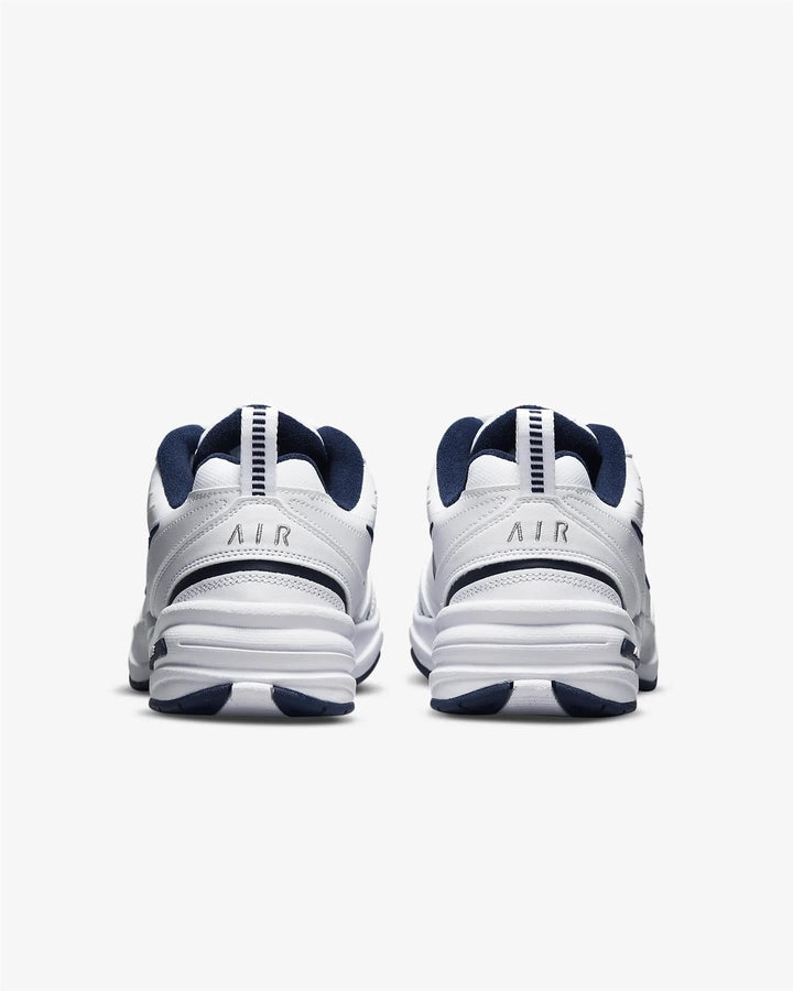 Women's Wide Fit Nike 416355-102 Air Monarch Iv Trainers in White/Metalic Silver - Image 1