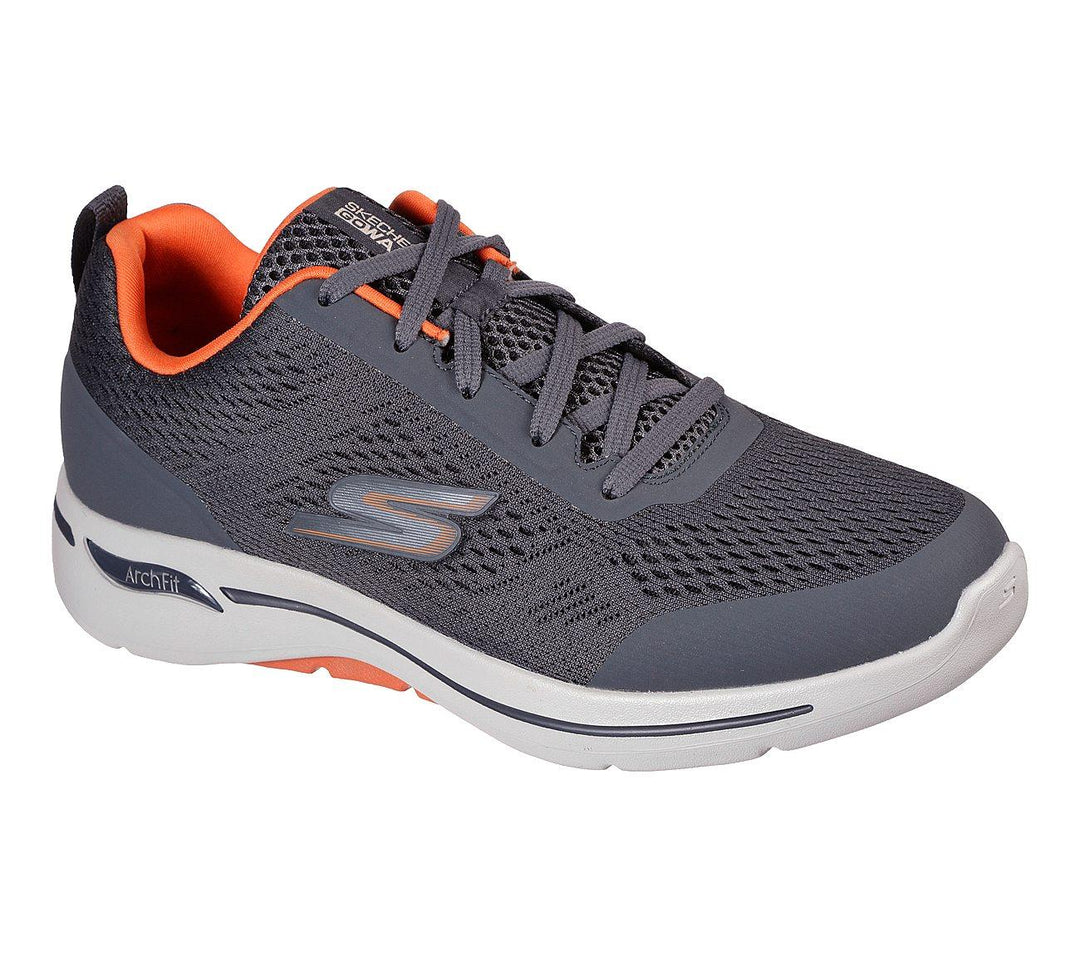 Men's Wide Fit Skechers Go Walk IDYLLIC 216116 Arch Fit Trainers in Navy - Image 9
