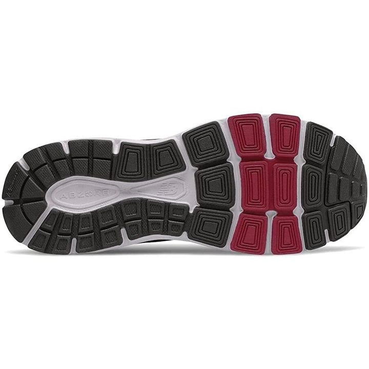 Men's Wide Fit New Balance M840BR5 Walking Trainers in Black/Red - Image 1