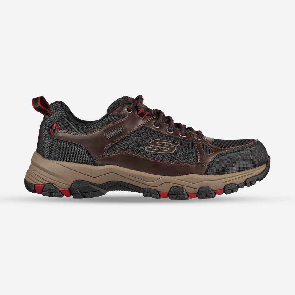 Men's Relaxed Fit Skechers Selmen Cormack - 204427 Hiking Trainers - Chocolate/Black in Chocolate/Black - Image 1