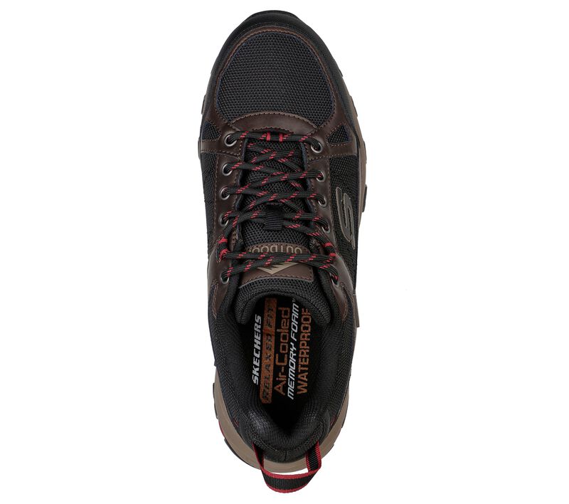 Men's Relaxed Fit Skechers Selmen Cormack - 204427 Hiking Trainers - Chocolate/Black in Chocolate/Black - Image 5