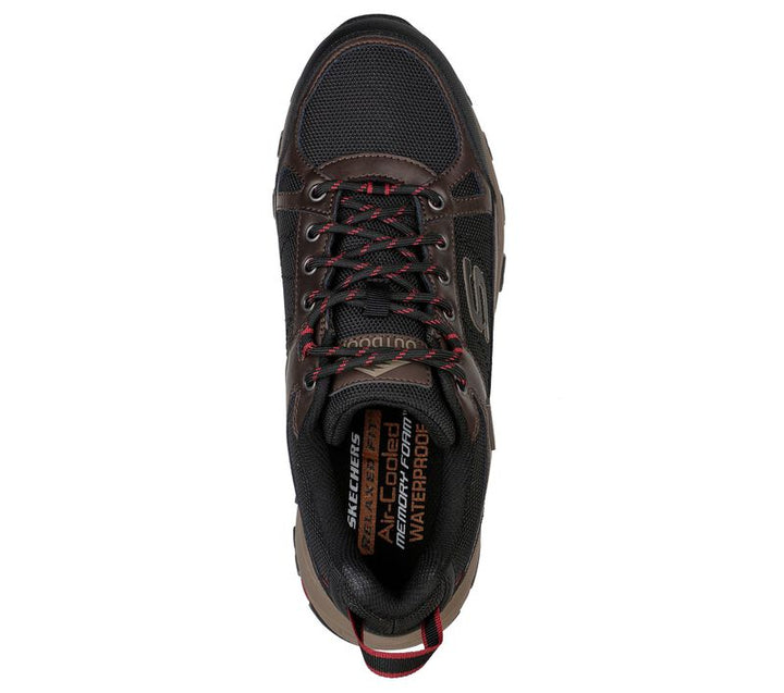 Men's Relaxed Fit Skechers Selmen Cormack - 204427 Hiking Trainers - Chocolate/Black in Chocolate/Black - Image 1