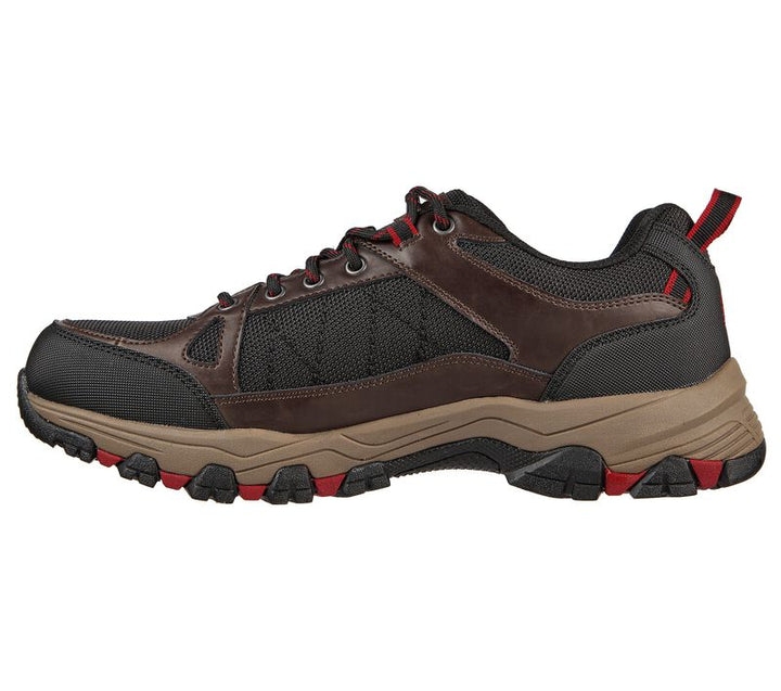 Men's Relaxed Fit Skechers Selmen Cormack - 204427 Hiking Trainers - Chocolate/Black in Chocolate/Black - Image 1