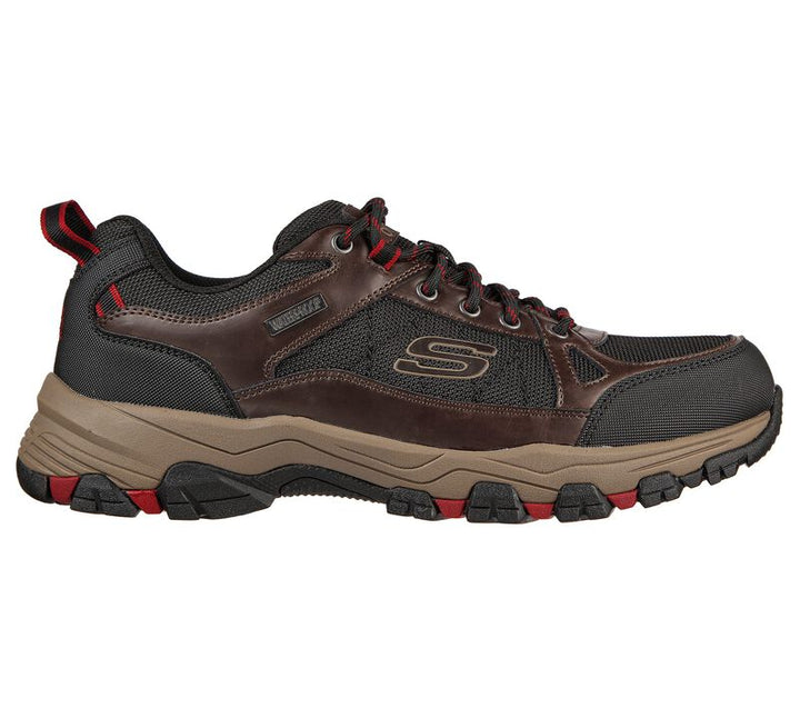 Men's Relaxed Fit Skechers Selmen Cormack - 204427 Hiking Trainers - Chocolate/Black in Chocolate/Black - Image 1