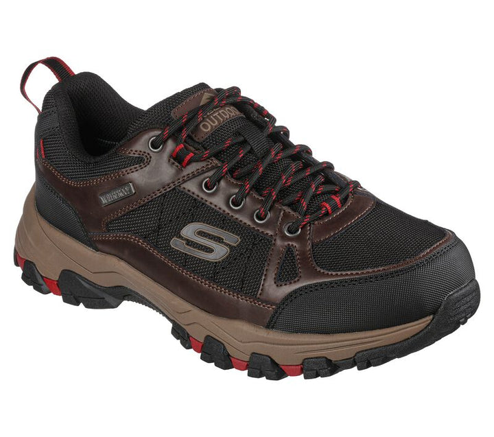 Men's Relaxed Fit Skechers Selmen Cormack - 204427 Hiking Trainers - Chocolate/Black in Chocolate/Black - Image 1