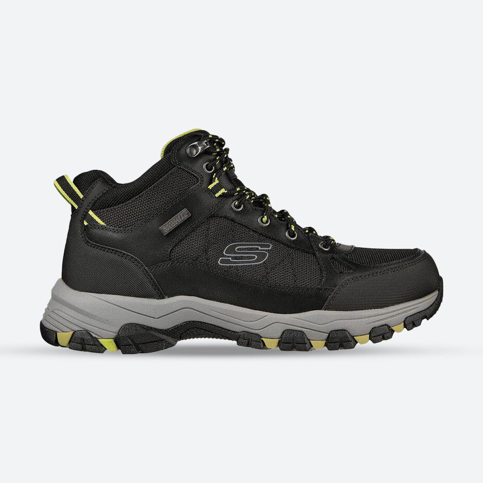 Men's Relaxed Fit Skechers 204477 Selmen Melano Hiking Boots - Black in Black - Image 1