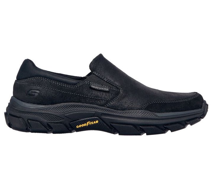 Men's Wide Fit Skechers 204480 Respected Calum Walking Trainers in Brown - Image 1