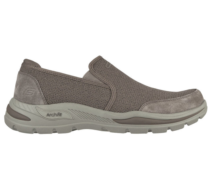 Men's Wide Fit Skechers Motley Ratel 204509 Arch Fit Trainers in Charcoal - Image 1