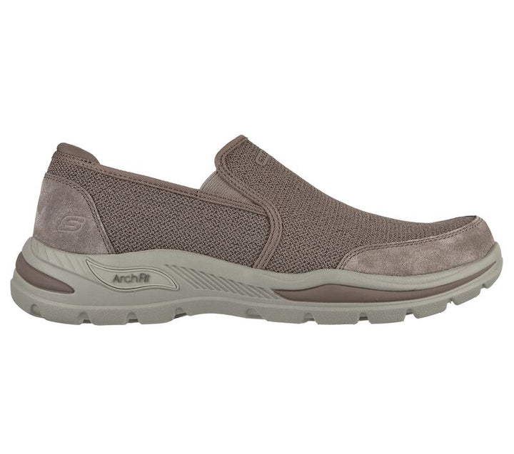 Men's Wide Fit Skechers Motley Ratel 204509 Arch Fit Trainers in Charcoal - Image 1
