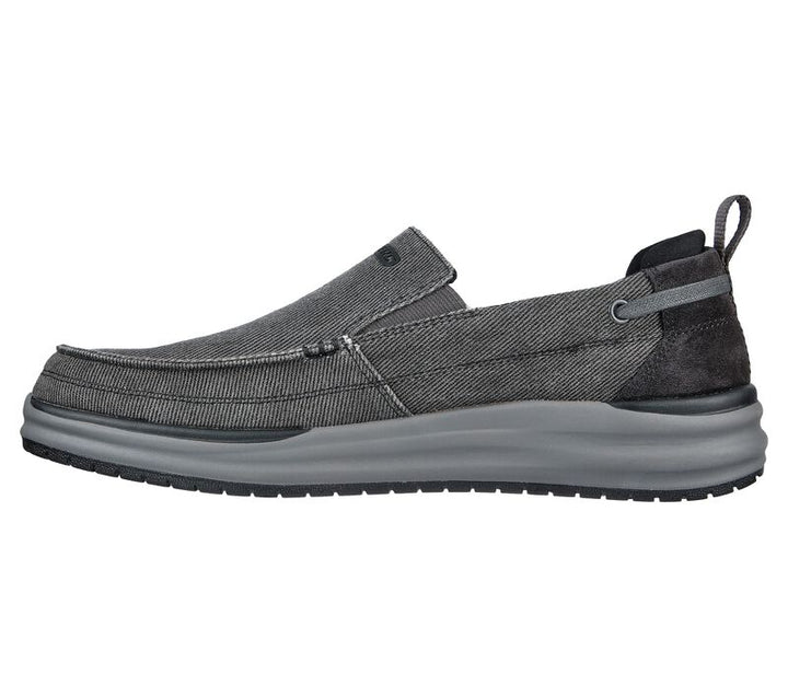Men's Wide Fit Skechers Melo - Port Bow 204605 Arch Fit Trainers in Taupe - Image 1