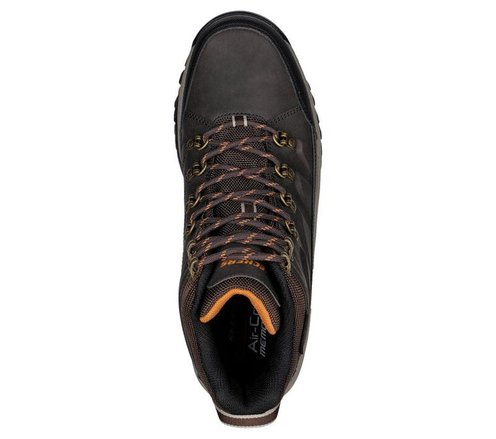 Men's Relaxed Fit Skechers 204642 Relment Daggett Hiking Boots in Chocolate - Image 1