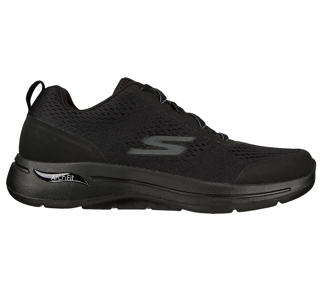 Men's Wide Fit Skechers Go Walk IDYLLIC 216116 Arch Fit Trainers in Navy - Image 14
