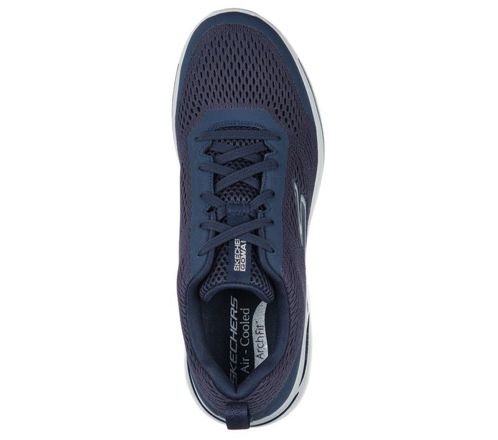 Men's Wide Fit Skechers Go Walk IDYLLIC 216116 Arch Fit Trainers in Navy - Image 1