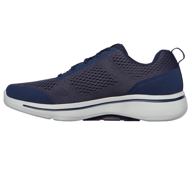 Men's Wide Fit Skechers Go Walk IDYLLIC 216116 Arch Fit Trainers in Navy - Image 4