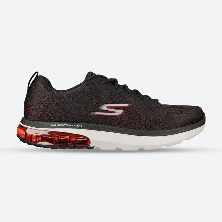 Mens Wide Fit Skechers 21621 Go Walk Air 2.0 Enterprise 21621 Walking Trainers in Black/Red - Image 1
