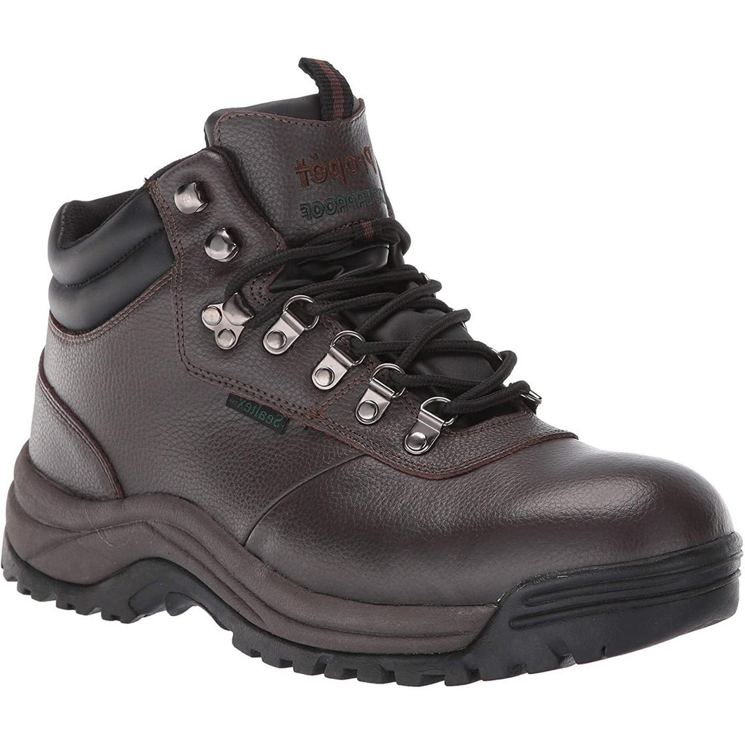 Mens Wide Fit Propet M3188BRO Cliff Walker Boots in Bronco&Brown - Image 3