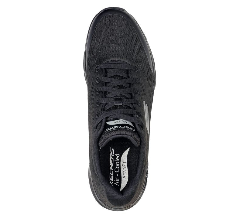 Mens Wide Fit Skechers 232040 Arch Fit Walking Trainers in Black - Image 6