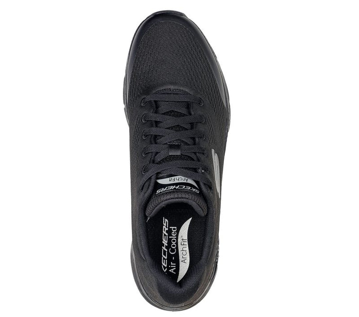 Mens Wide Fit Skechers 232040 Arch Fit Walking Trainers in Black - Image 1