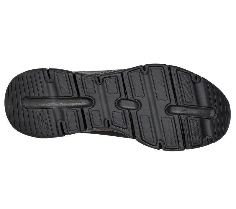 Mens Wide Fit Skechers 232040 Arch Fit Walking Trainers in Black - Image 7