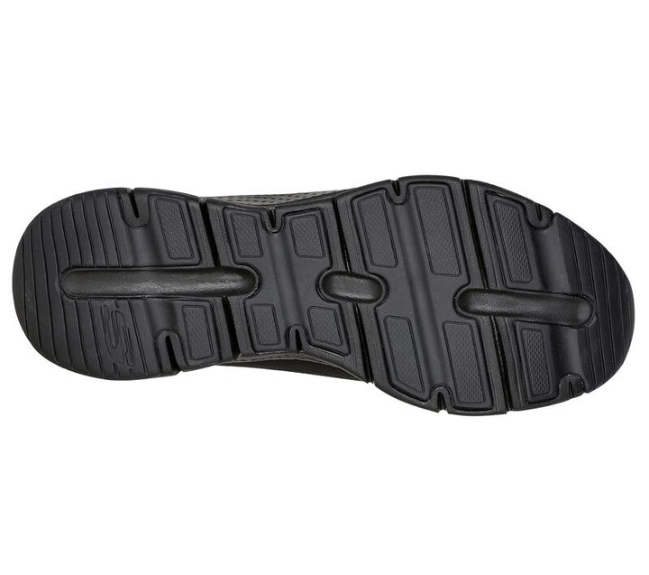 Mens Wide Fit Skechers 232040 Arch Fit Walking Trainers in Black - Image 1