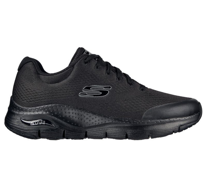 Mens Wide Fit Skechers 232040 Arch Fit Walking Trainers in Black - Image 1
