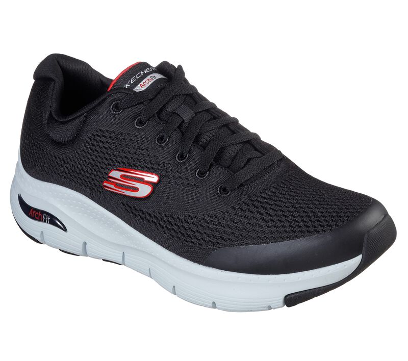 Mens Wide Fit Skechers 232040 Arch Fit Walking Trainers in Black - Image 17