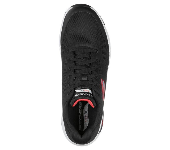Mens Wide Fit Skechers 232040 Arch Fit Walking Trainers in Black - Image 1