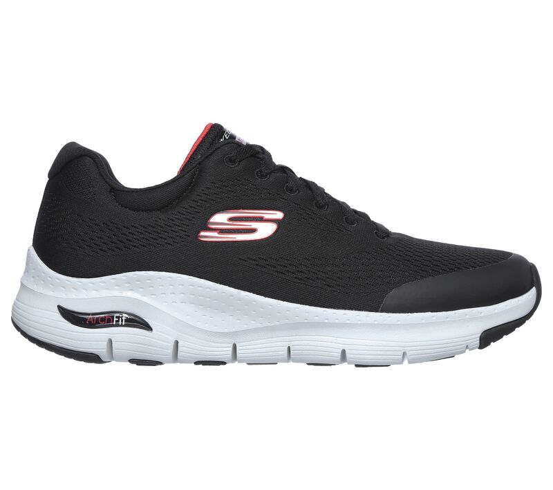 Mens Wide Fit Skechers 232040 Arch Fit Walking Trainers in Black - Image 16