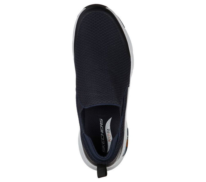 Mens Wide Fit Skechers SK232043WW Arch Fit Banlin Walking Trainers in Black - Image 1