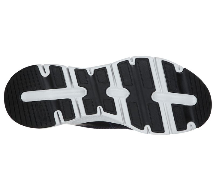 Mens Wide Fit Skechers SK232043WW Arch Fit Banlin Walking Trainers in Black - Image 1