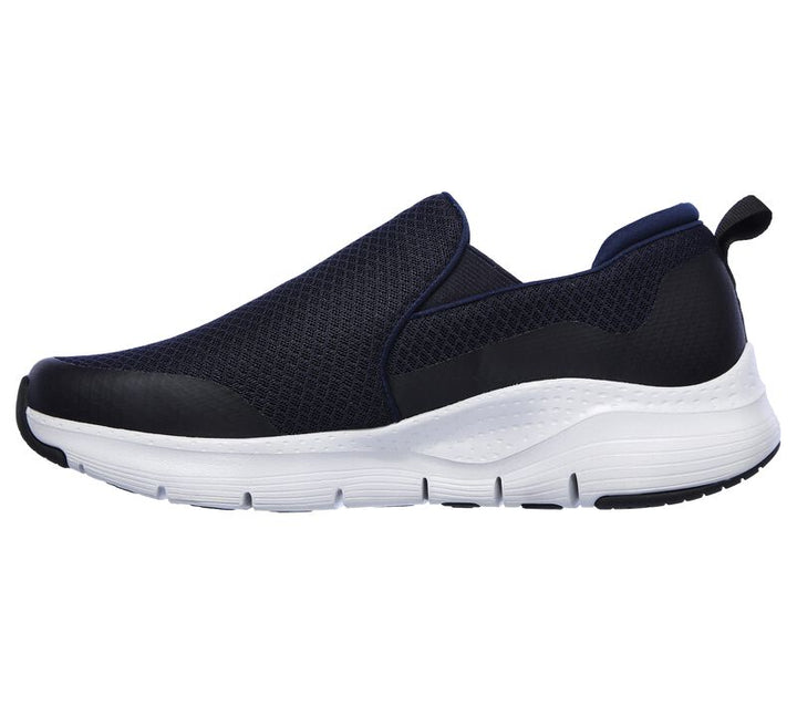 Mens Wide Fit Skechers SK232043WW Arch Fit Banlin Walking Trainers in Black - Image 1