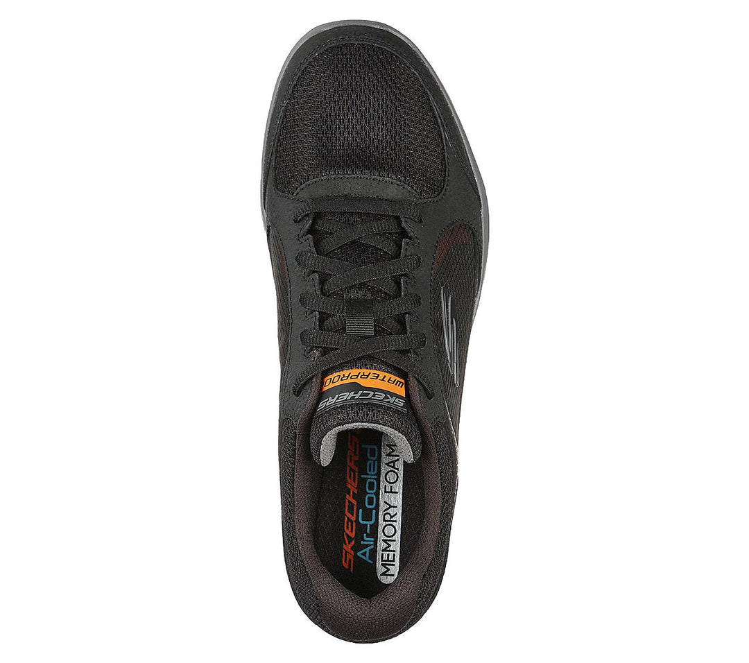 Mens Wide Fit Skechers Waterproof Luxury Flex Advantage 4.0 - 232222 Walking Trainers in Black - Image 5