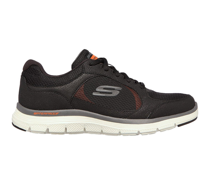 Mens Wide Fit Skechers Waterproof Luxury Flex Advantage 4.0 - 232222 Walking Trainers in Black - Image 1
